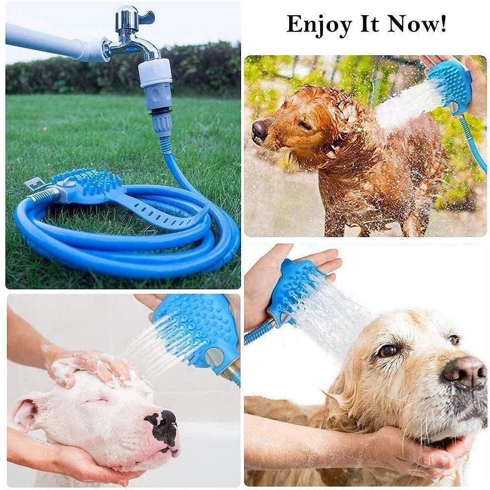 Pet Bathing Tool - Cleaning Washing Massager Scrubber Brush for Dog